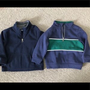 LAST CHANCE Set of two quarter-zip sweatshirts